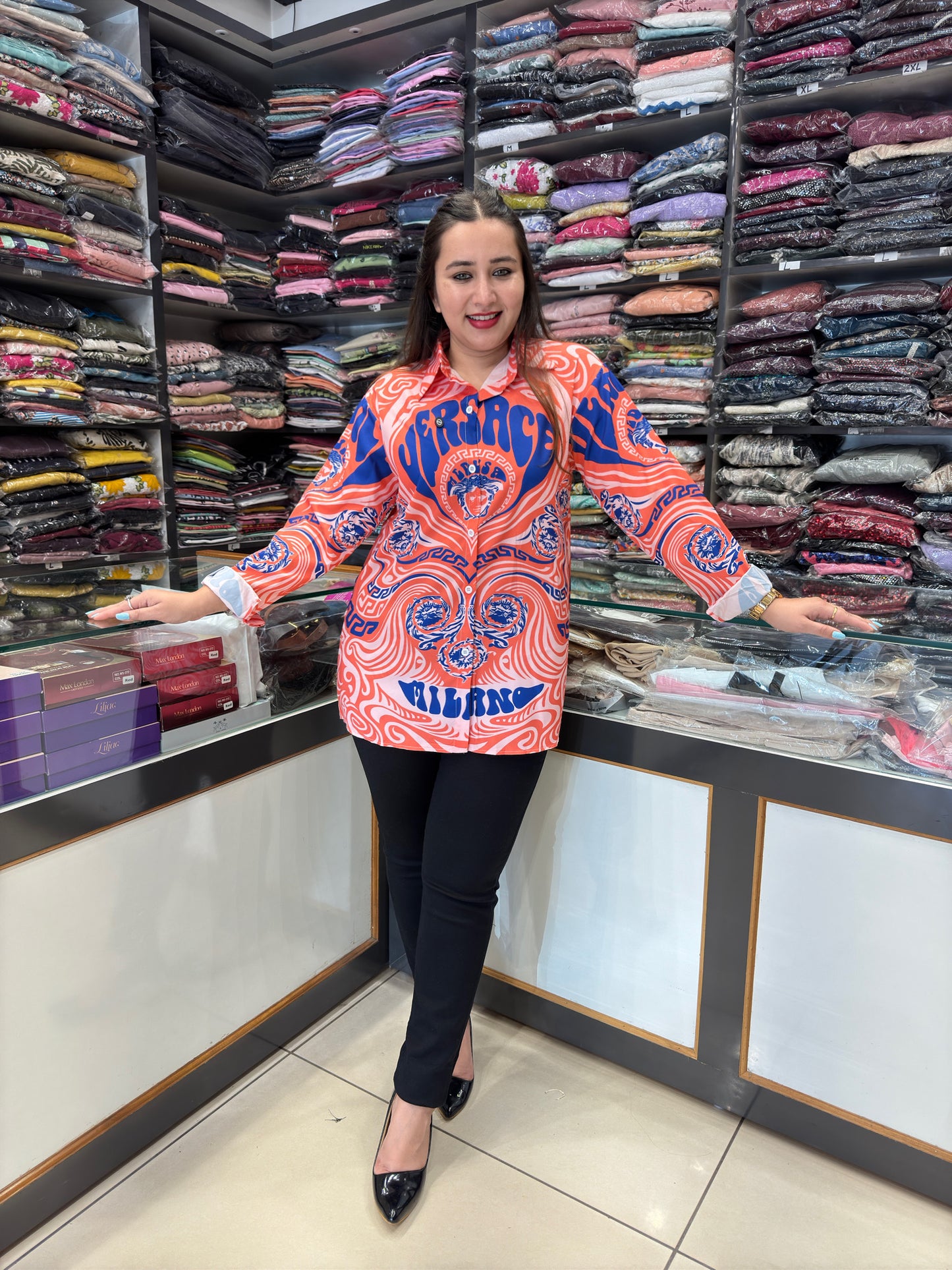 Versace funky printed shirt
