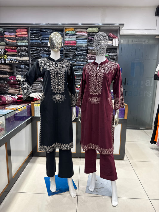 Velvet Pheran Co-ord.