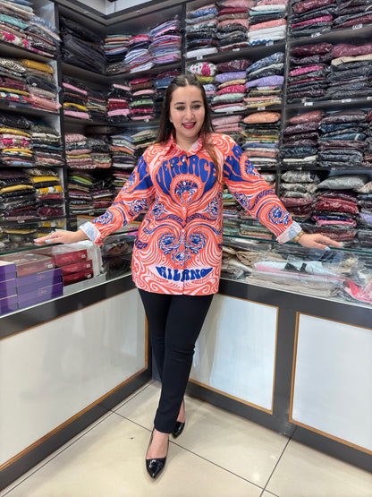 Versace funky printed shirt