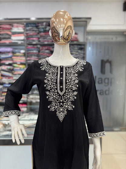 Chikankari short tunic